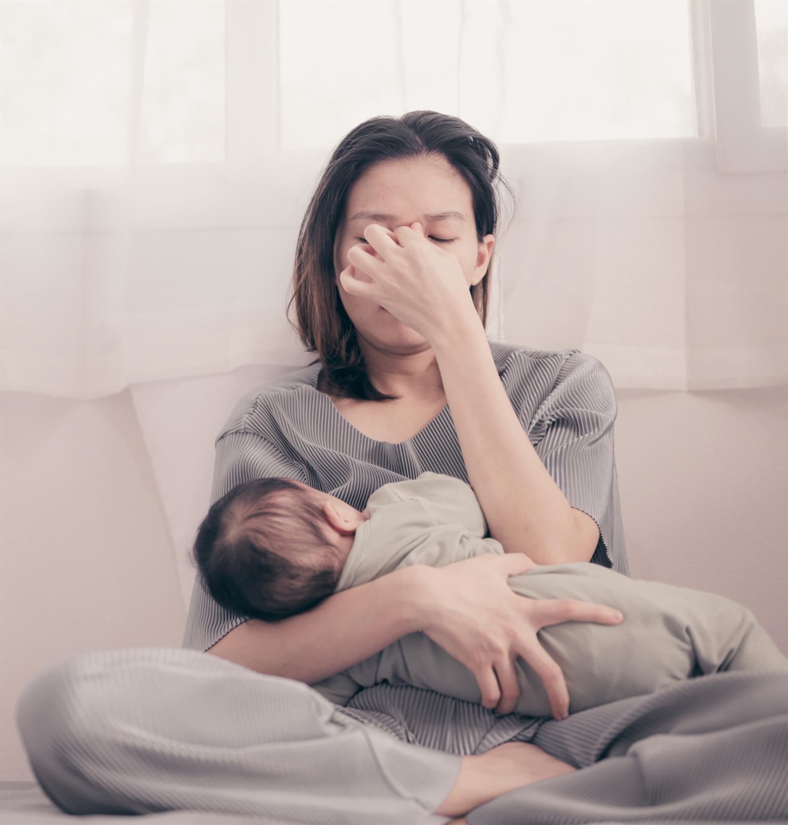 Mother with newborn